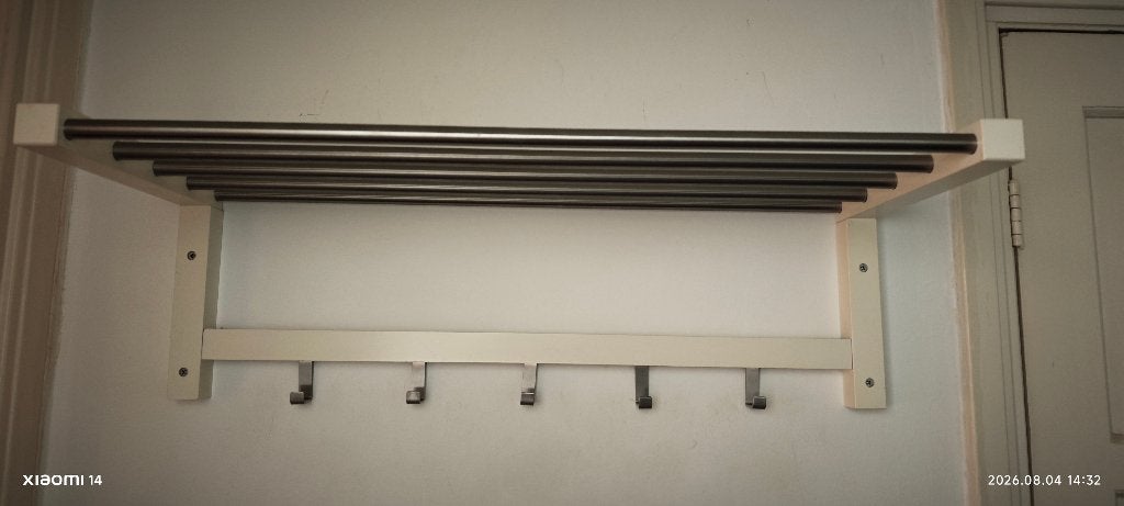 IKEA TJUSIG Set: Kapstok en Bank met schoenenrek, Gebruikt, Minder dan 100 cm, Hout, Ophalen