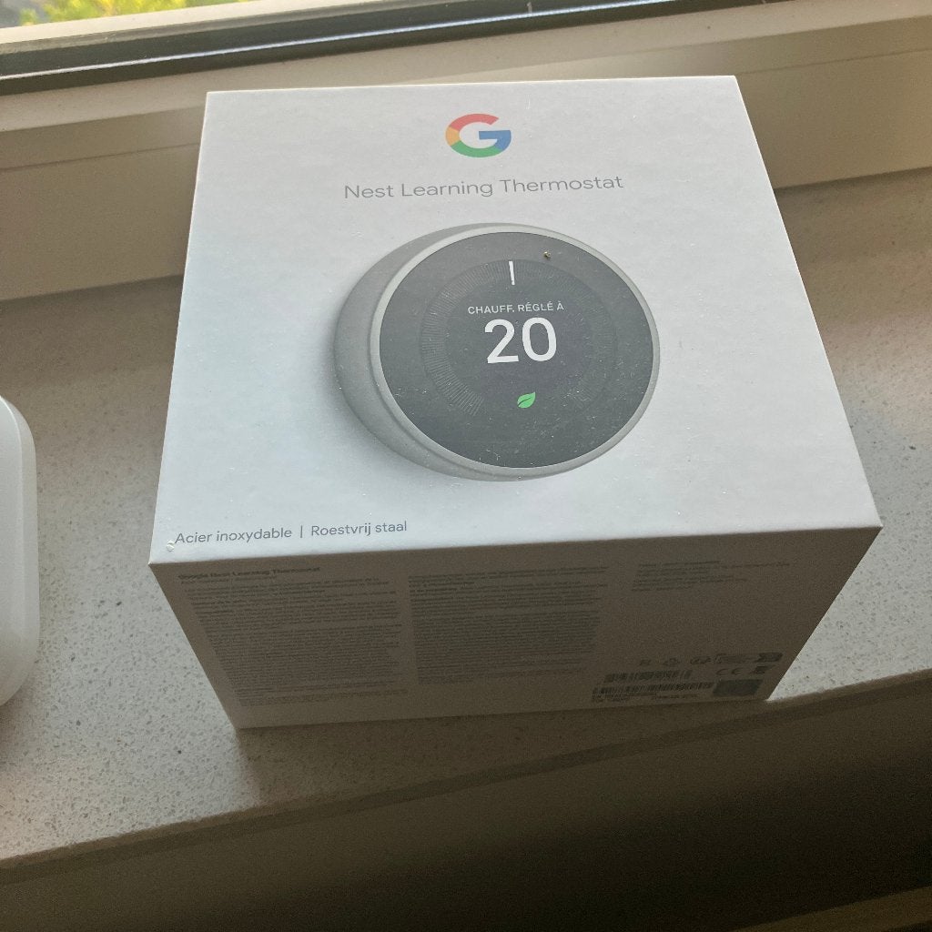 Google Nest ruimtethermostaat generatie 3, Ophalen of Verzenden, Slimme thermostaat, Zo goed als nieuw