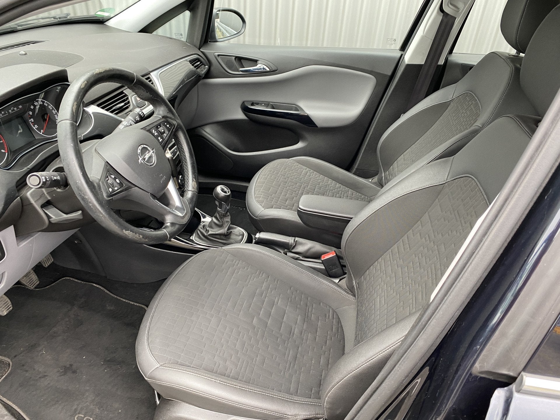 Opel Corsa 1.0 Turbo Online Edition 119Dkm.NAP, Leer/Stof, C, Auto's, Gebruikt, Euro 6, Blauw, Leder en Stof