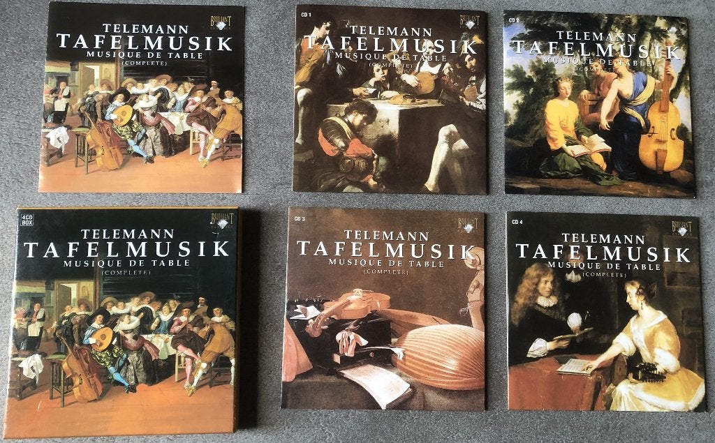 TELEMANN - TAFELMUSIK - 4 CD BOX, Ophalen of Verzenden, Zo goed als nieuw, Overige typen