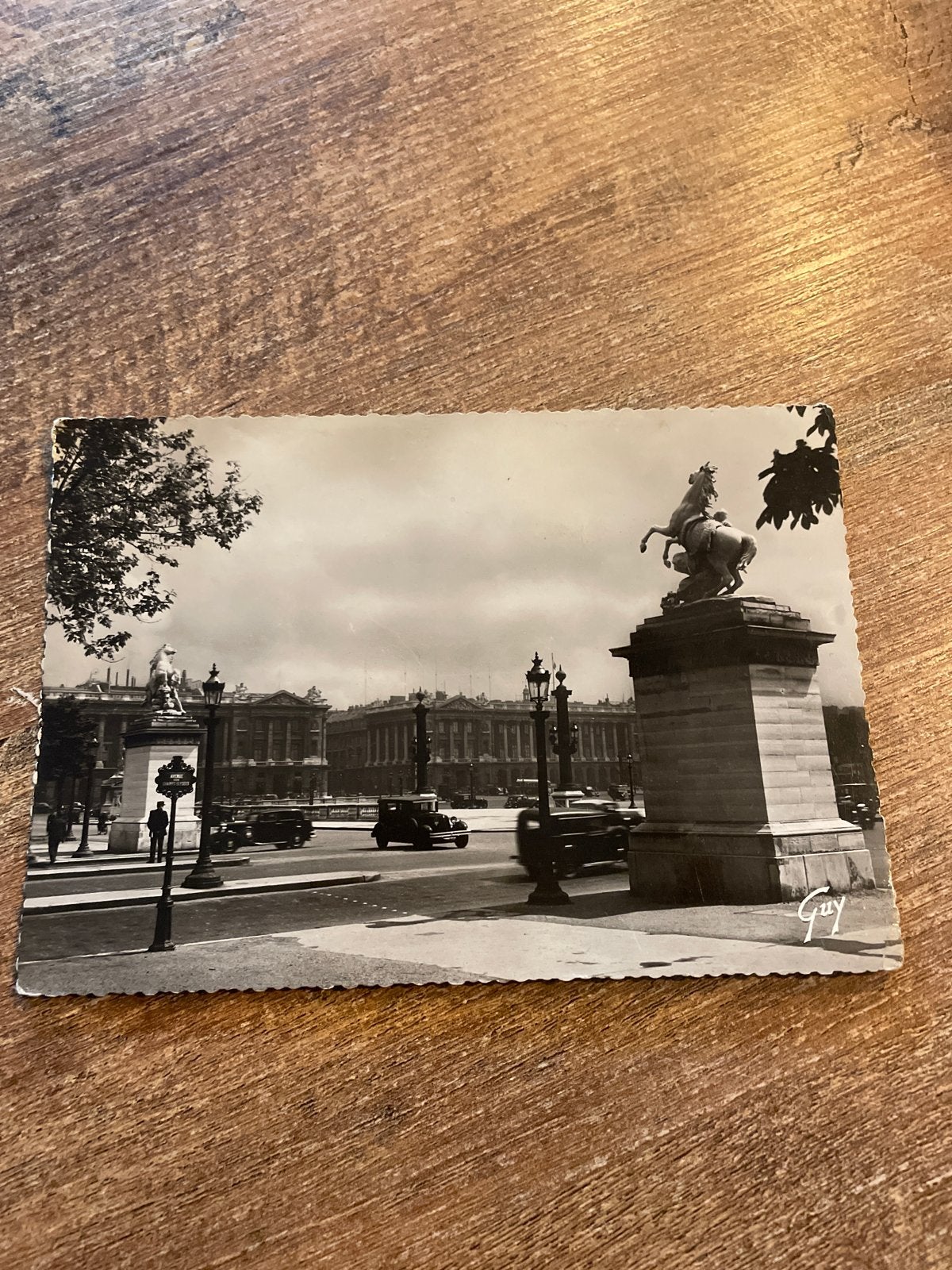 Oude ansichtkaart Parijs, Place de la Concorde, 1939, Ophalen of Verzenden, 1920 tot 1940, Gelopen, Frankrijk