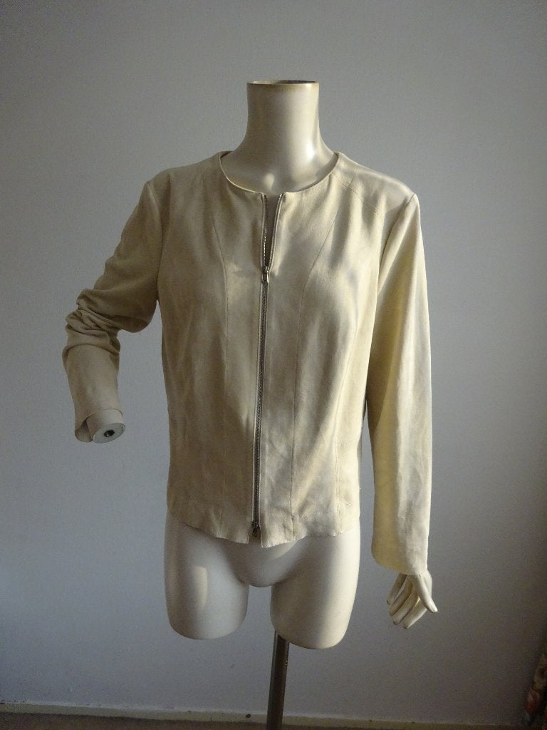 Marccain jasje mt5=42, Kleding | Dames, Verzenden, Beige, Maat 42/44 (L), Zo goed als nieuw