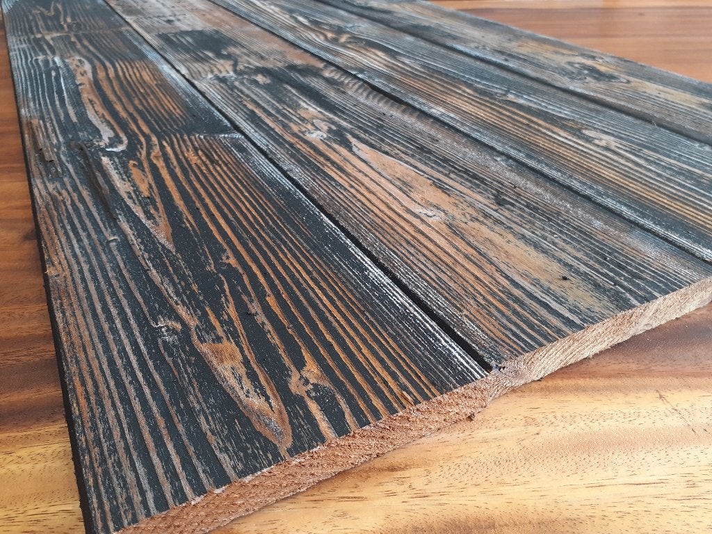 Gebruikt Vintage Thermowood planken en latten - 580m2, Tuin en Terras, Ophalen of Verzenden, Gebruikt, 250 cm of meer, Planken