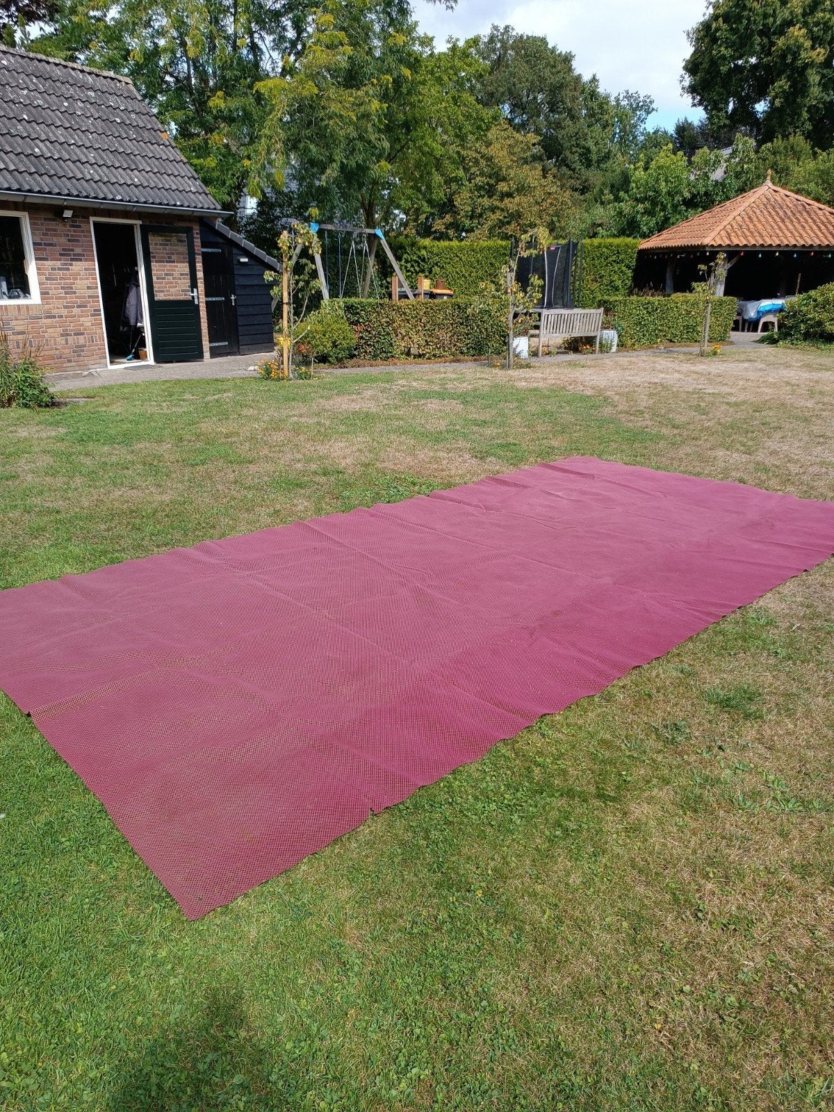 Grondzeil / tenttapijt voor voortent of onder de luifel, Ophalen