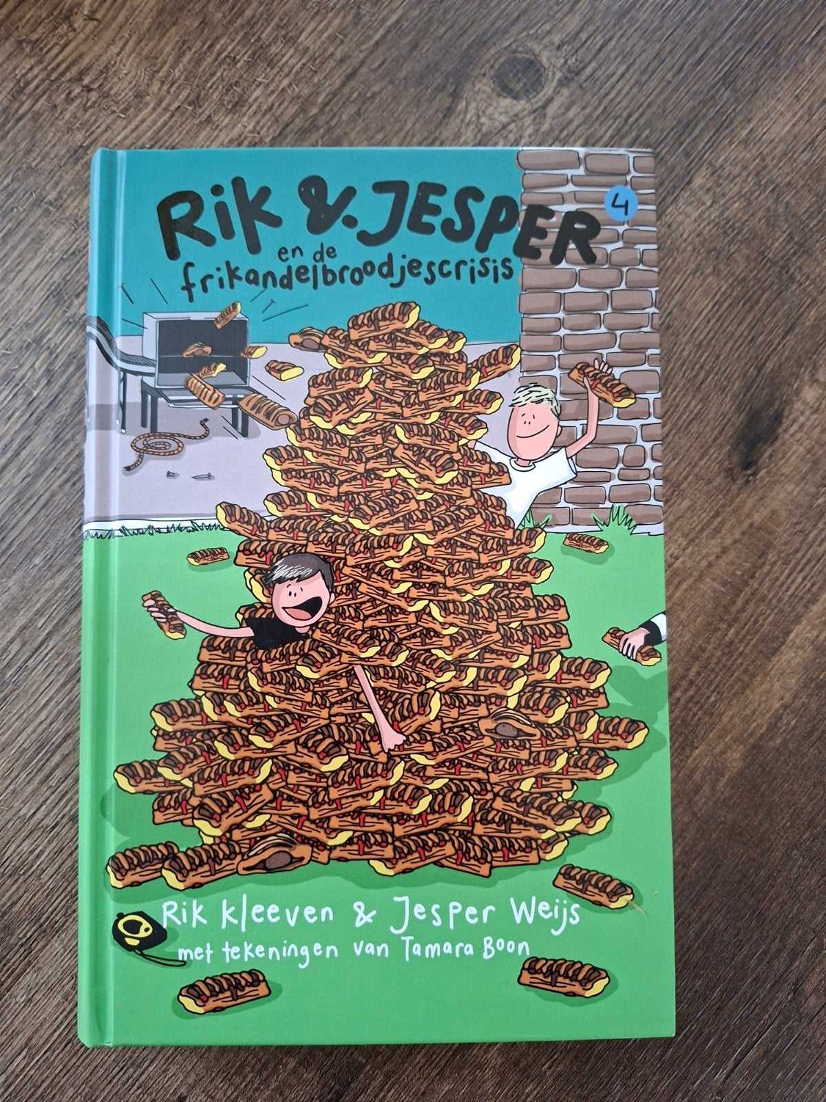 Rik & Jesper en de frikandelbroodjescrisis, Ophalen, Zo goed als nieuw, Rik Kleef & Jesper Weijs, Fictie