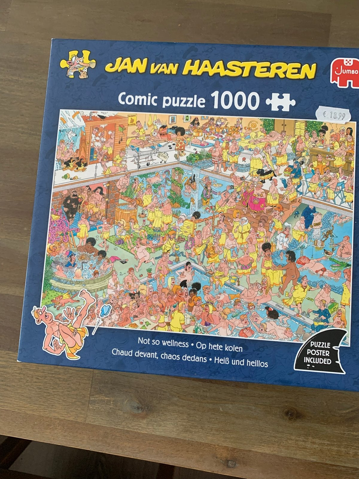 Jan van haasteren  op hete kolen 999 stukjes ruilen, Ophalen, 500 t/m 1500 stukjes, Zo goed als nieuw, Legpuzzel
