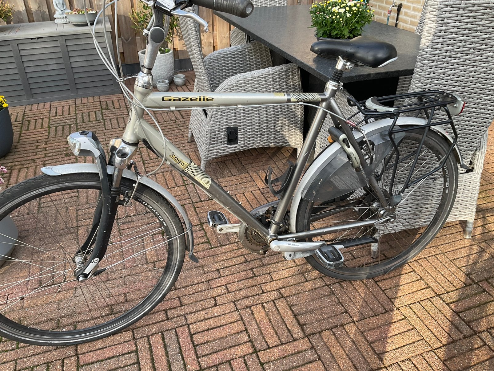 Gazelle heren en damesfiets, Ophalen, Gebruikt, Gazelle