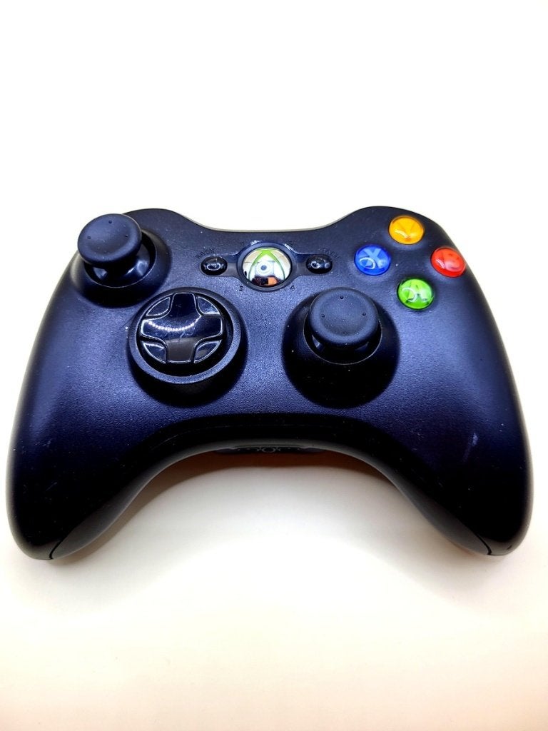 Xbox 360 Controller Zwart, Gebruikt, Microsoft, Overige genres, Eén computer