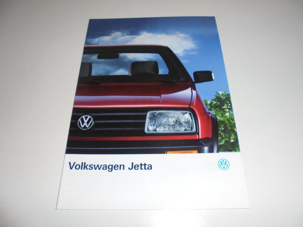 brochure Volkswagen Jetta  1991, Ophalen of Verzenden, Nieuw, Volkswagen