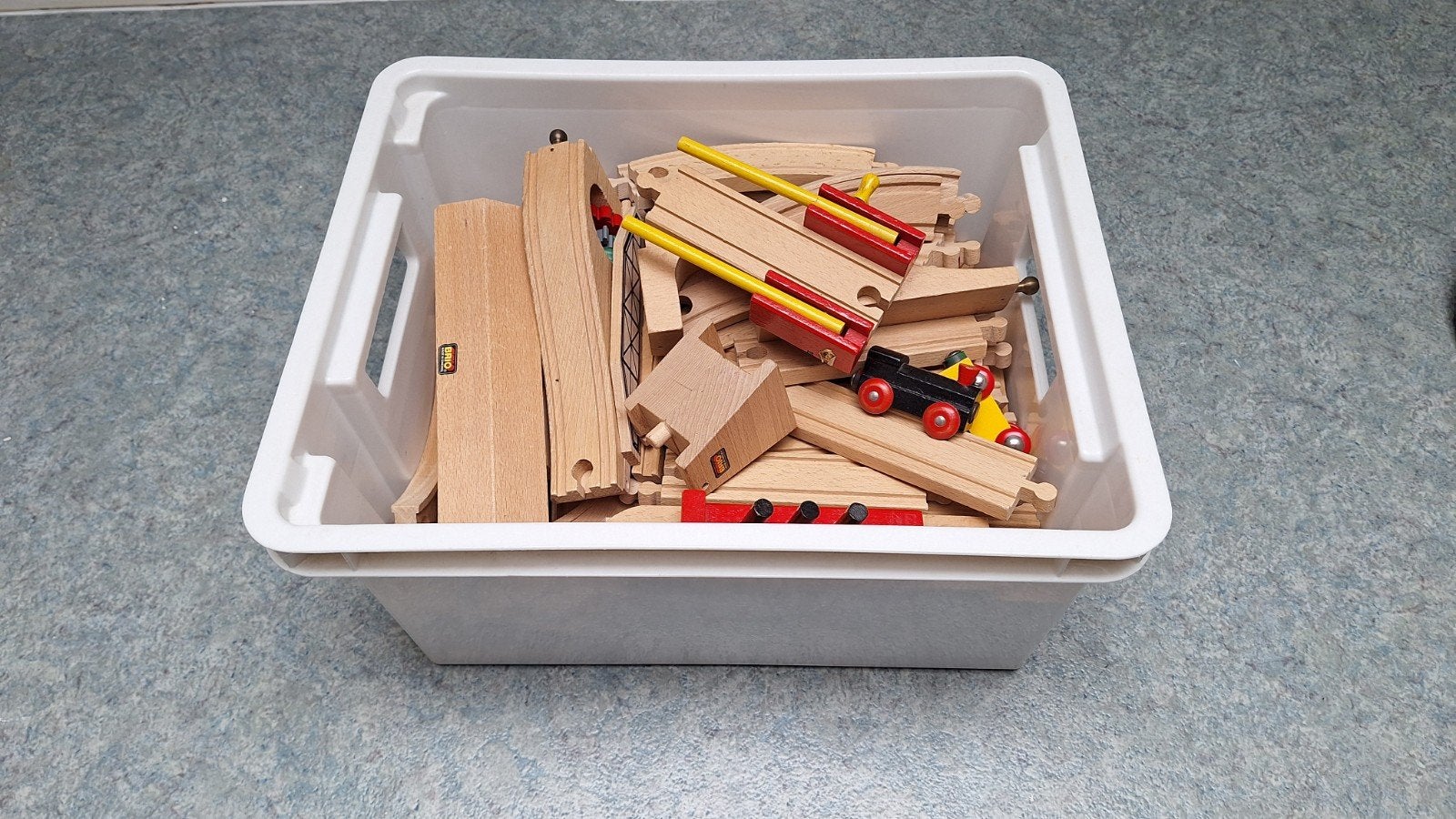 houten treinset Brio, Kinderen en Baby's, Ophalen, Gebruikt