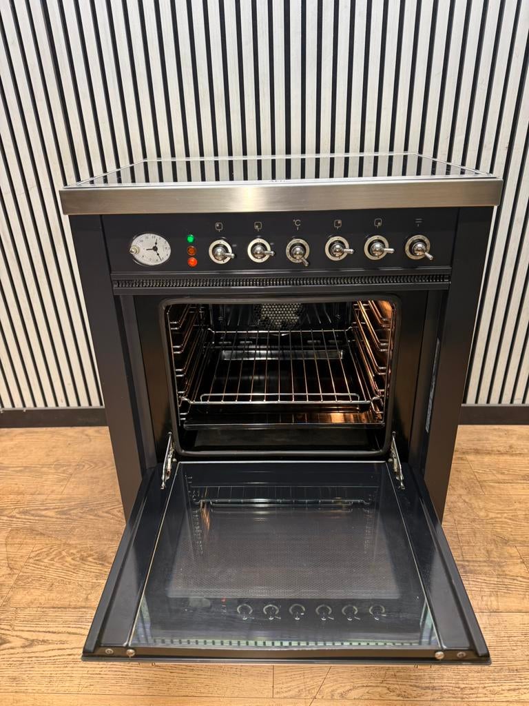 Luxe Boretti Fornuis Inductie met 4 zones 70x60 cm, Hete lucht, Fornello Esperta, Ophalen of Verzenden, Zo goed als nieuw
