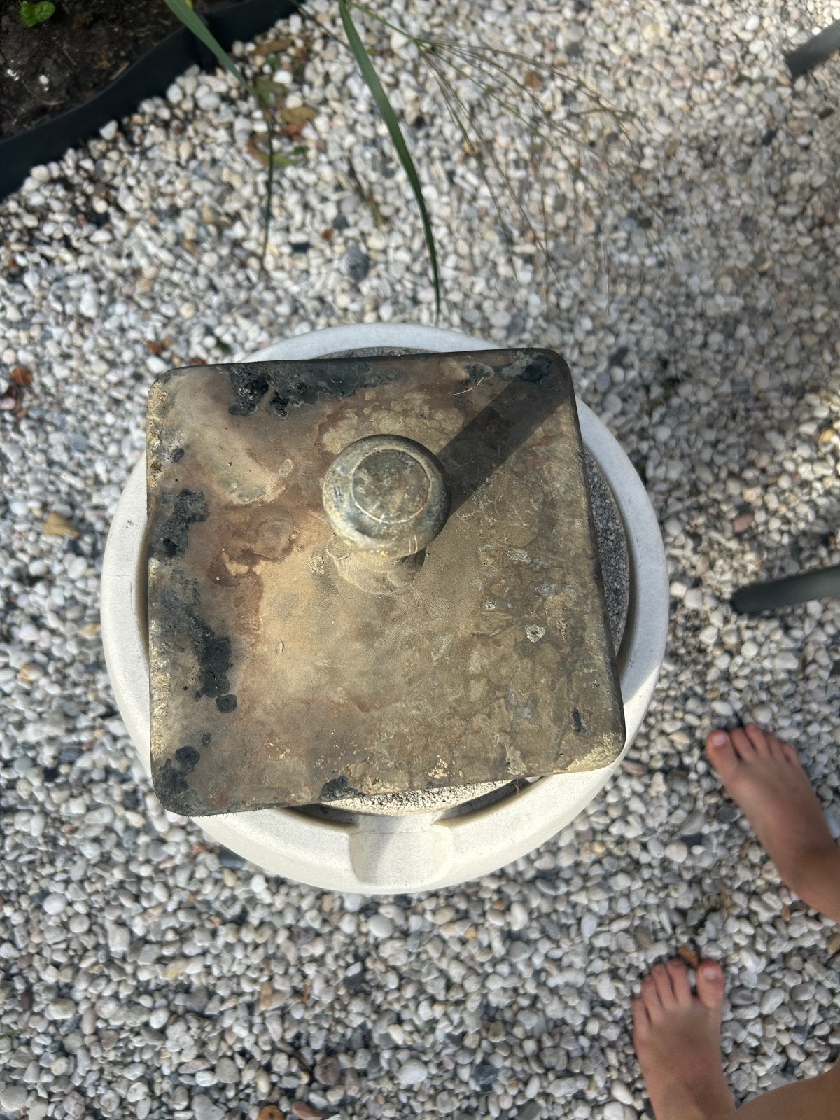 Paalmuts 20 cm vierkant, Doe-het-zelf en Verbouw, Gereedschap | Handgereedschap, Ophalen of Verzenden, Gebruikt, Overige typen