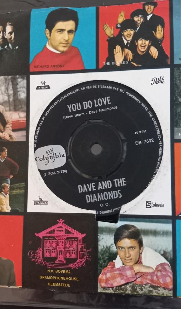 Dave and the Diamonds you do love 45 NL 1965 UK BEAT, Gebruikt, Originele persing, 7 inch, Single