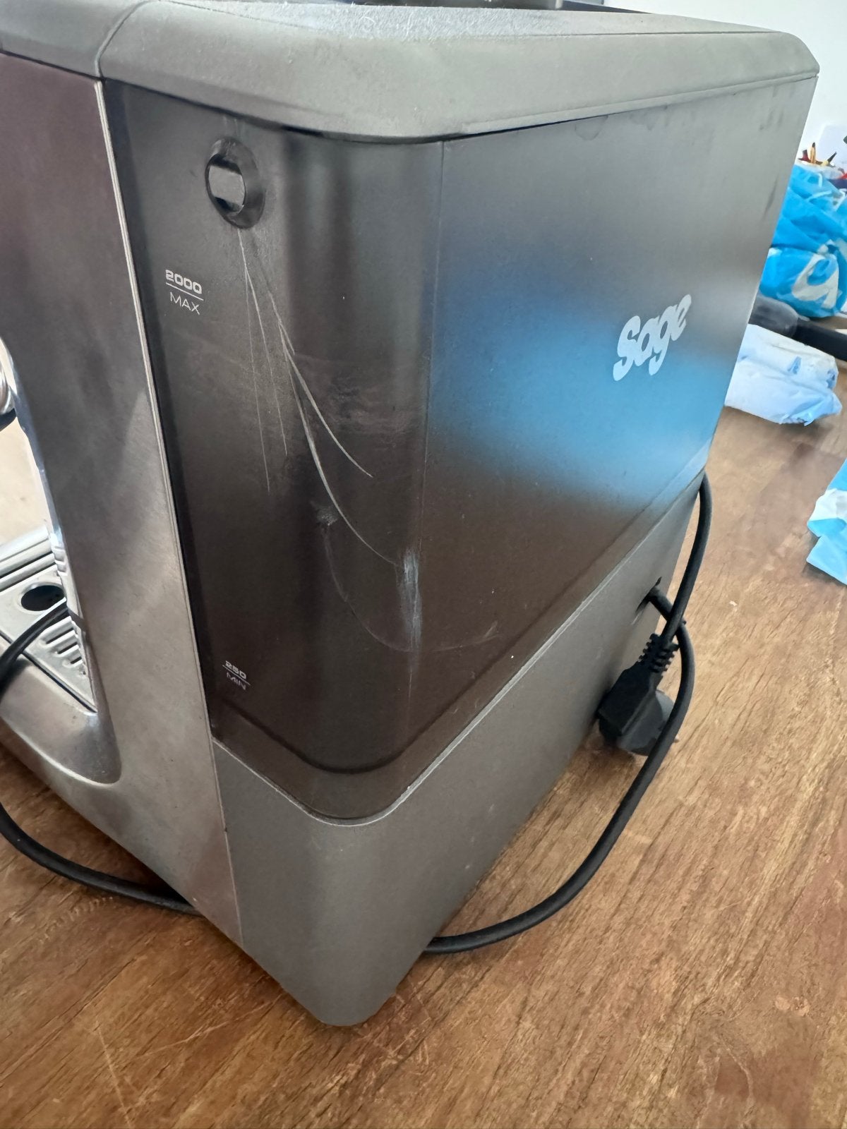Sage Barista Express - Defect met lage druk en barst, Ophalen, Niet werkend, Espresso apparaat, Koffiebonen