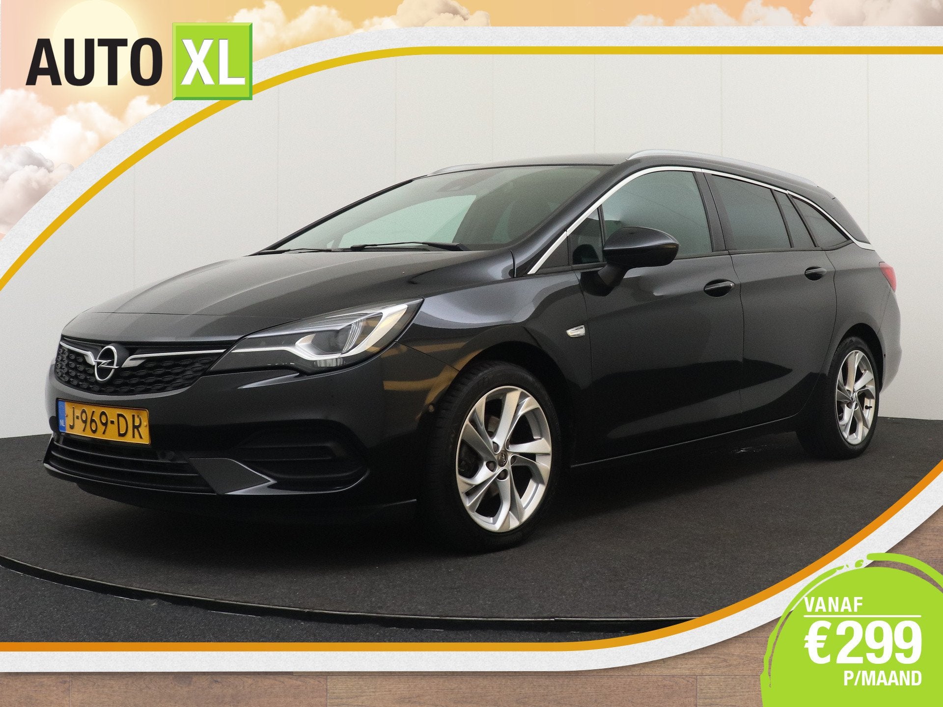 Opel Astra Sports Tourer 1.2 Elegance Trekhaak Carplay Digi., Auto's, Voorwielaandrijving, Dealer onderhouden, 1199 cc, Leder en Stof