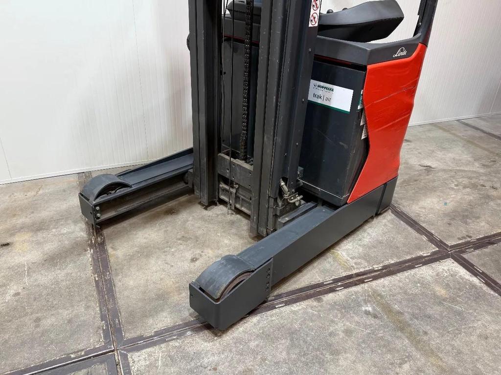 Linde R16 Triplex Sideshift Freelift camera 2018 ACCU 76% HL, 1000 tot 2000 kg, Elektrisch, Reachtruck, Linde