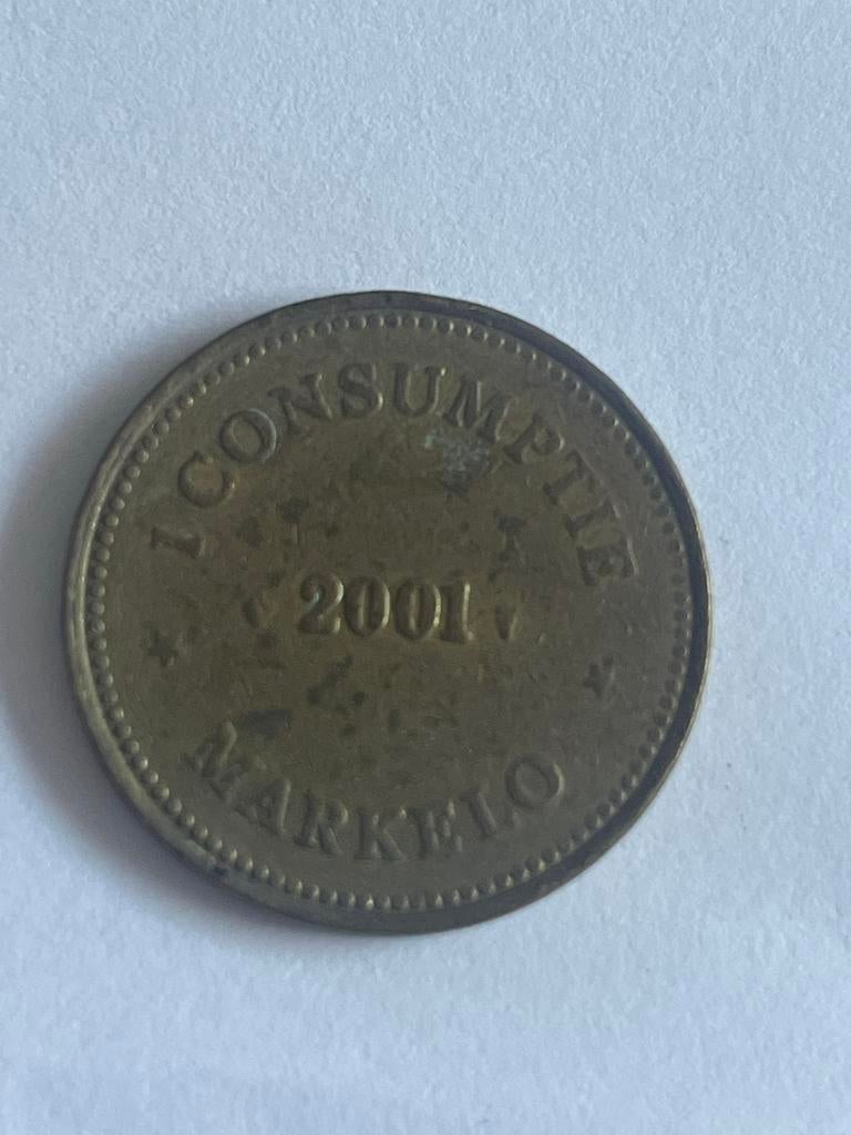Consumptiemunt Dieka Markelo 2001, Ophalen of Verzenden, Overige waardes, Losse munt