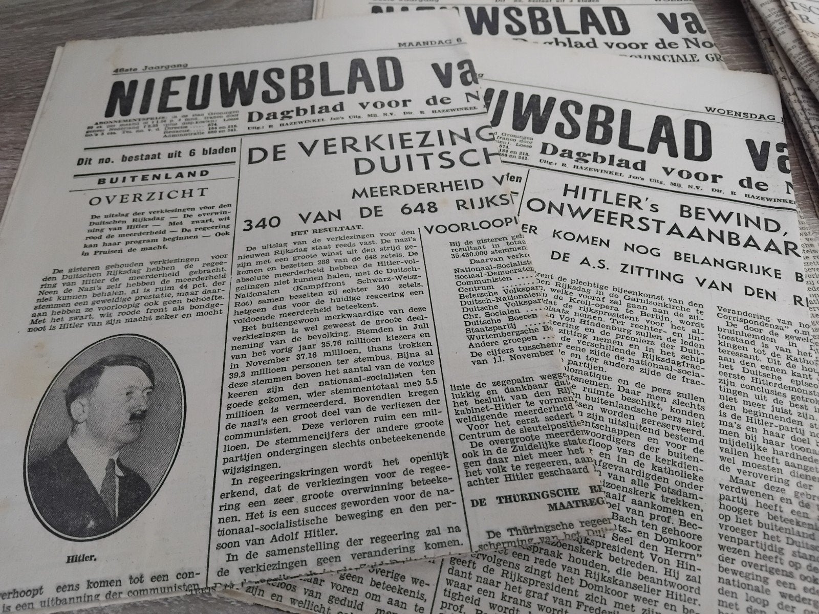 Nieuwsblad van Noorden tot1933 1943, Ophalen of Verzenden, Gebruikt