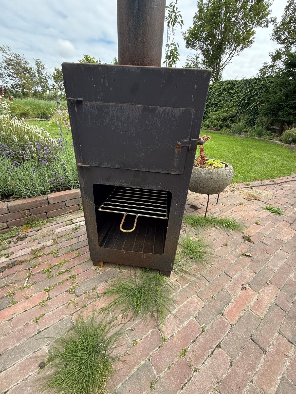 Terraskachel met pizzasteen, Tuin en Terras, Terrasverwarmers, Ophalen, Gebruikt, Vloer
