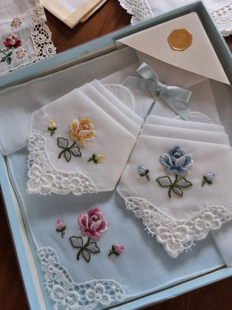 Vintage zakdoekjes, Ophalen of Verzenden