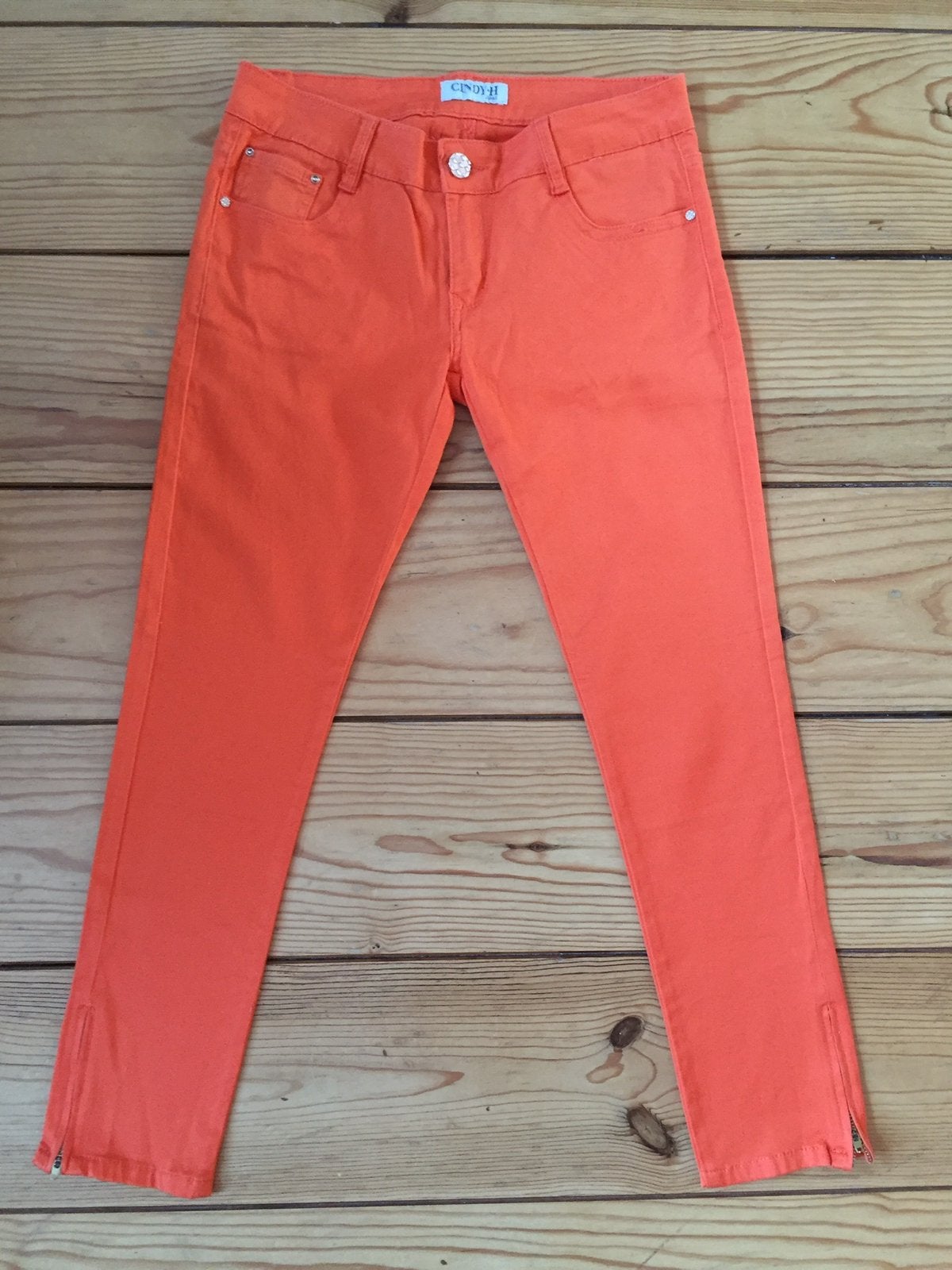 Oranje Cindy H 38 fluoranje broek Holland WK Nederland egf, Maat 38/40 (M), Oranje, Ophalen of Verzenden, Zo goed als nieuw