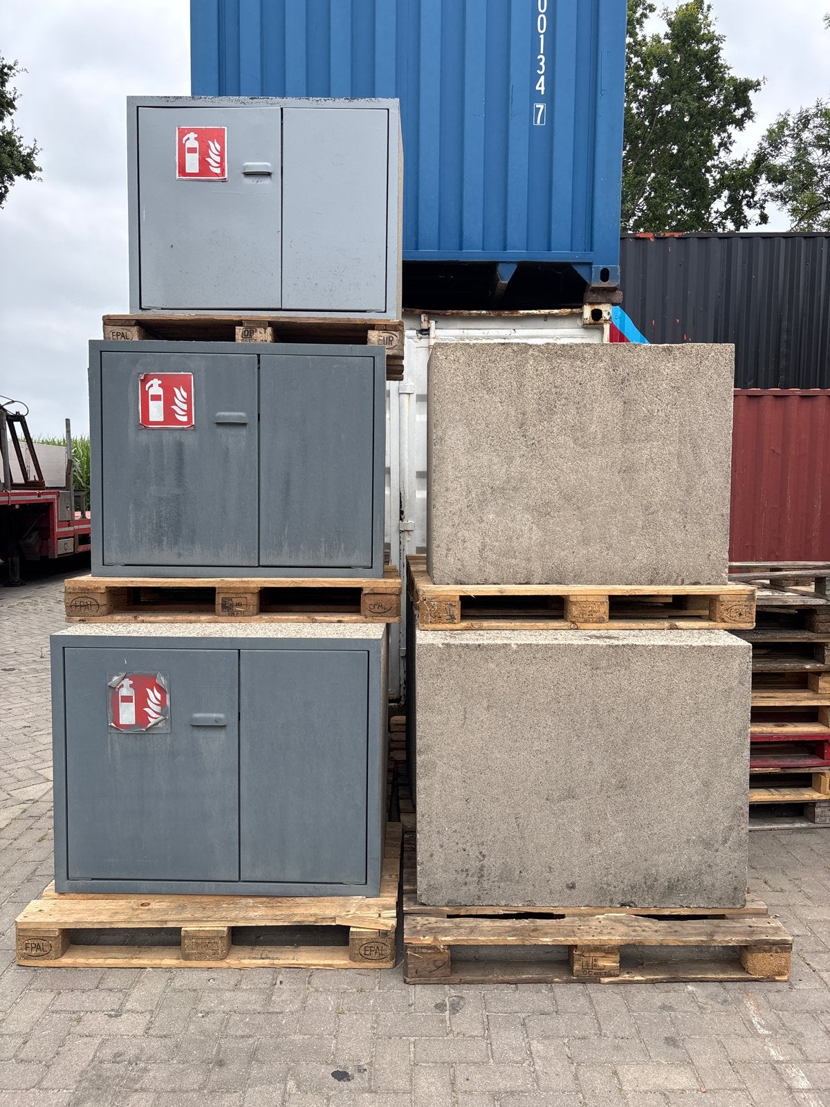 Betonnen Brandkast/Brandblusser Kast thuisaccu kast, Ophalen, Gebruikt, Brandkast
