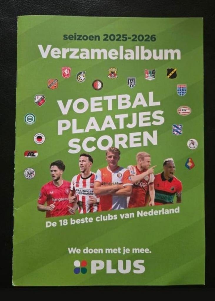 PLUS Voetbalplaatjes Verzamelalbum Seizoen 2025-2026, Ophalen, Nieuw, Overige binnenlandse clubs, Boek of Tijdschrift