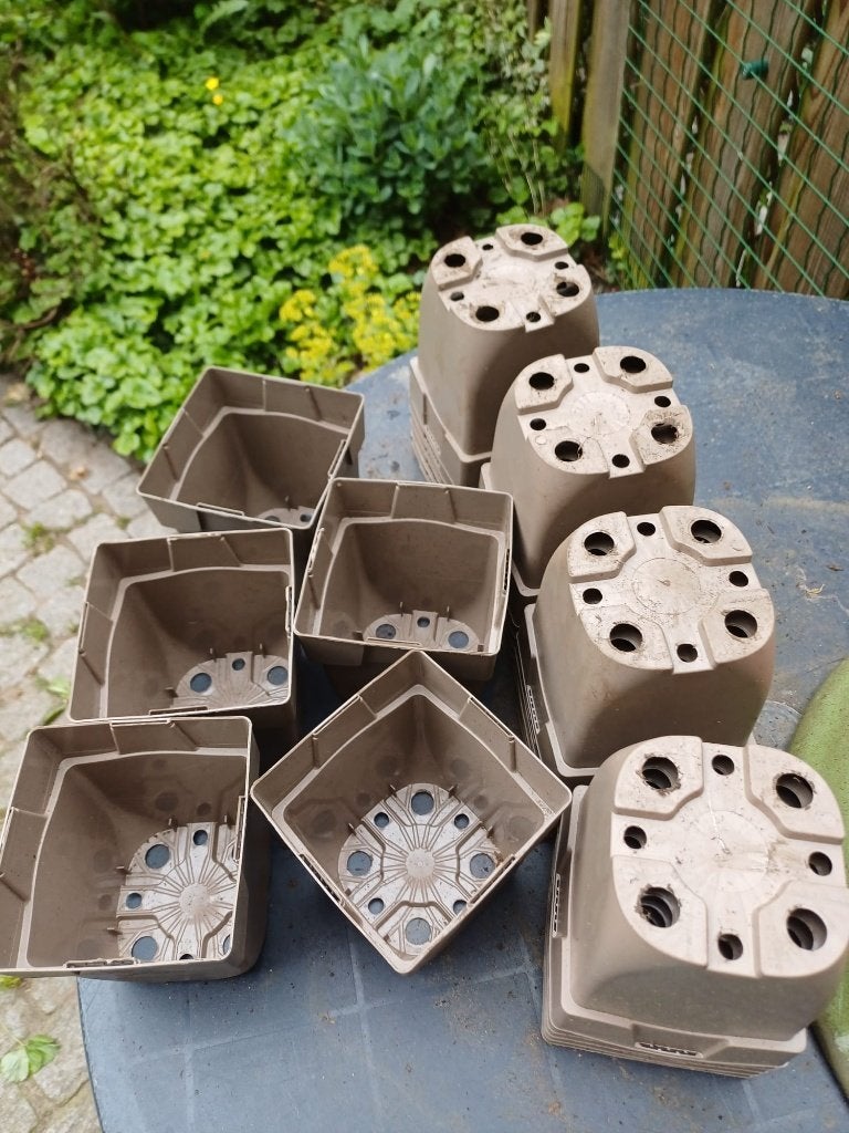 25 dezelfd bloempotten kweken telen stekken, Tuin en Terras, Ophalen, Kunststof, Vierkant, Minder dan 40 cm