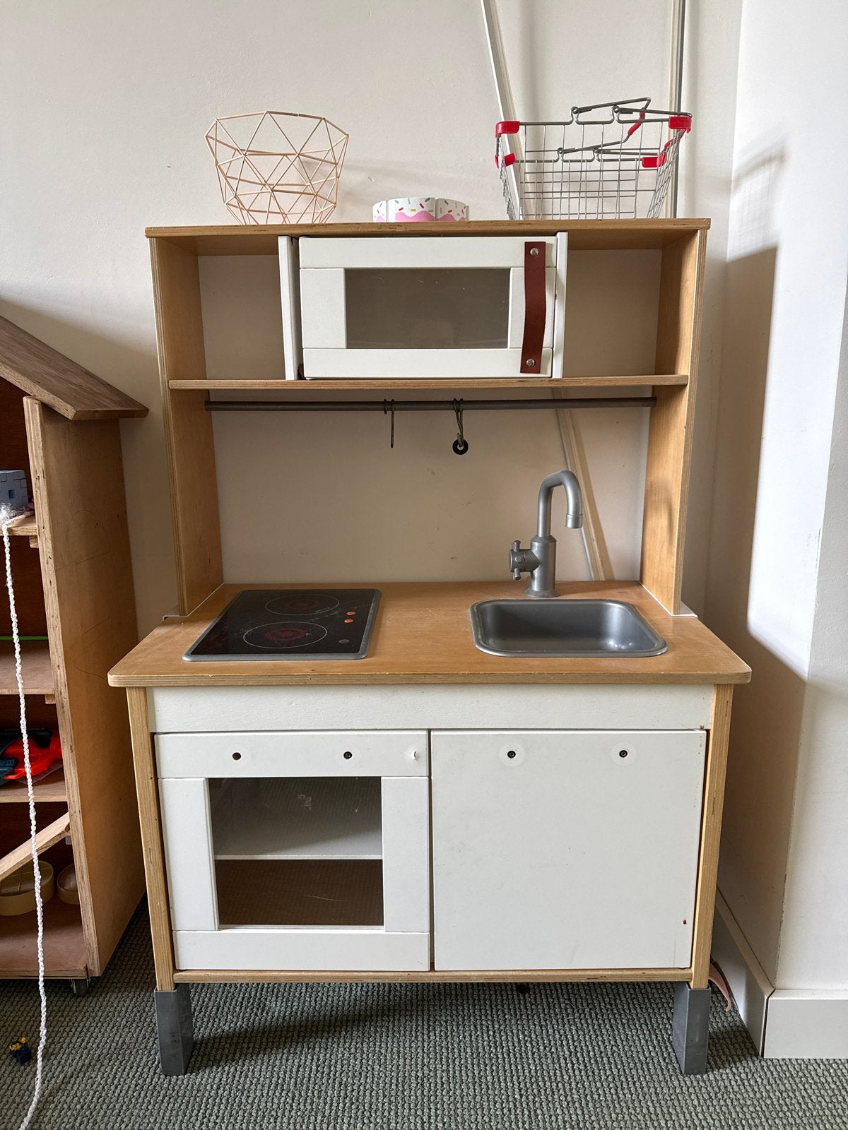 Houten ikea kinderkeuken met accessoires, Ophalen, Gebruikt, Hout, Speelkeuken