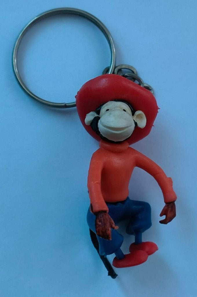 Jasper aap( uit Flipje)sleutelhanger, Ophalen of Verzenden, Zo goed als nieuw, Knuffel of Figuurtje