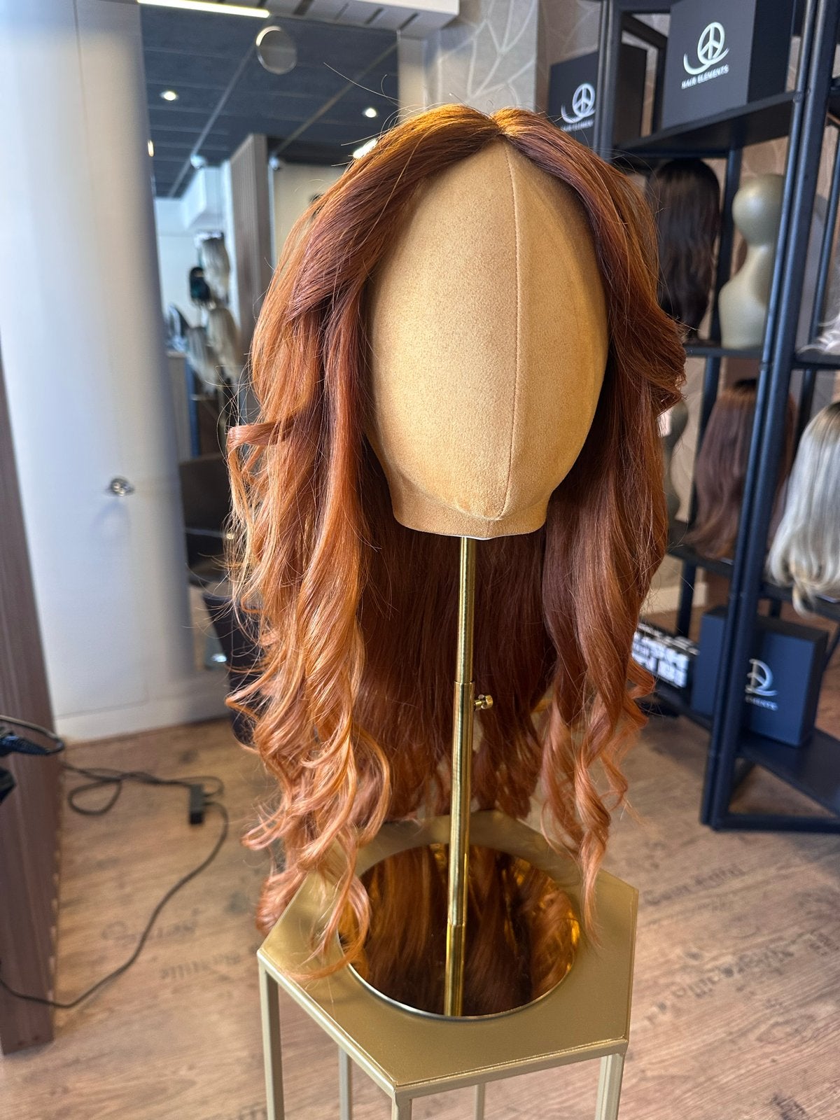 HAIR ELEMENTS! Handgeknoopt haarstuk 100% menselijk haar, Ophalen of Verzenden, Zo goed als nieuw, Pruik of Haarverlenging
