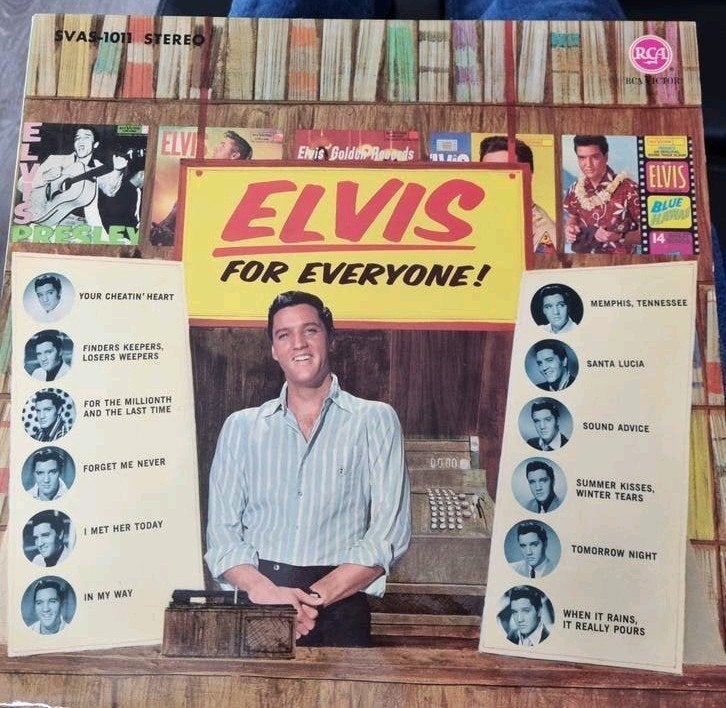 LP Elvis for Everyone! - RCA Victor SVAS-1011 Stereo, Ophalen of Verzenden, 1960 - 1969, Gebruikt, 12 inch