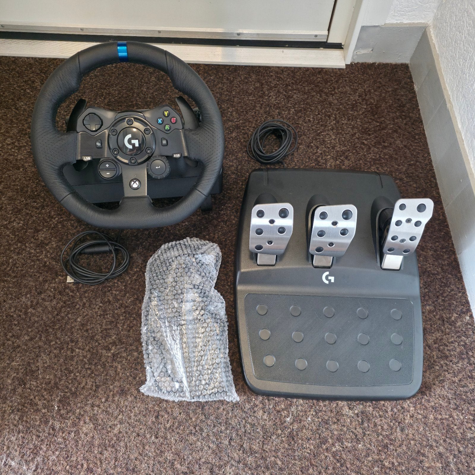 Logitech G923 TRUEFORCE Xbox/PC Met Garantie en aankoopbon!, Spelcomputers en Games, Ophalen, Racestuur, Force feedback, Zo goed als nieuw