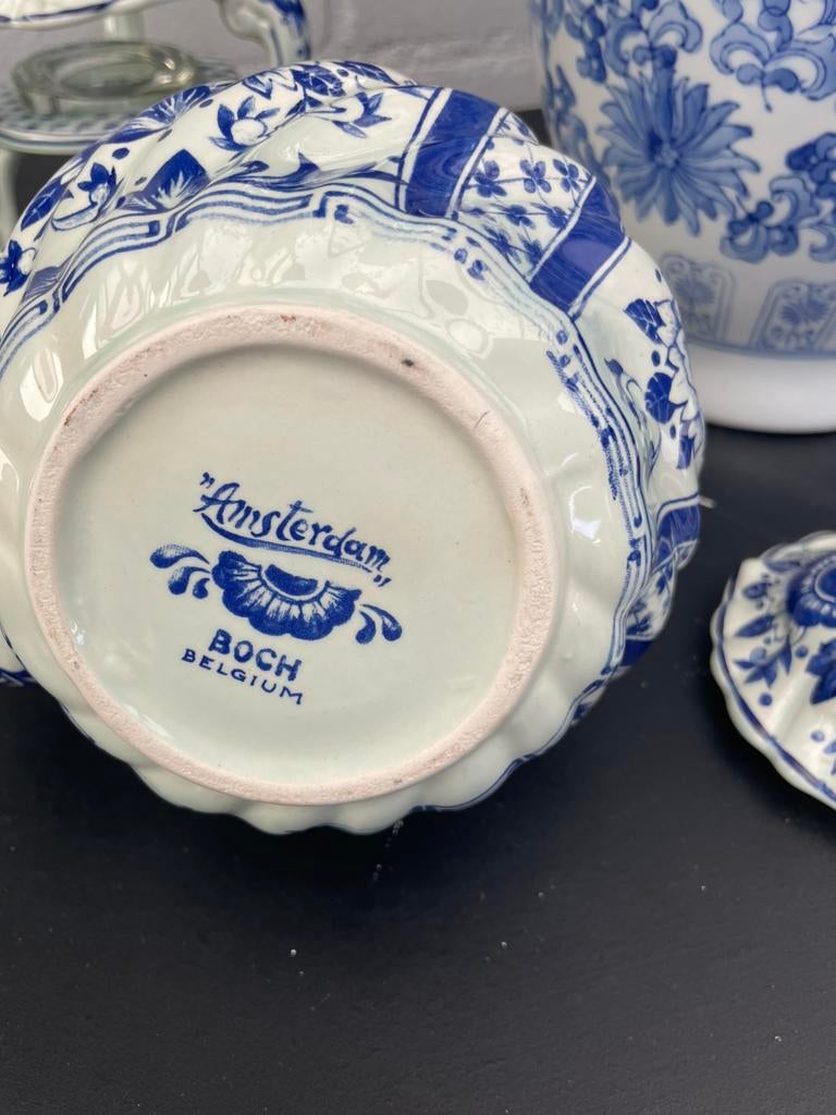 Een mooie theepot met warmhouder. Nog puntgaaf., Antiek en Kunst, Ophalen of Verzenden