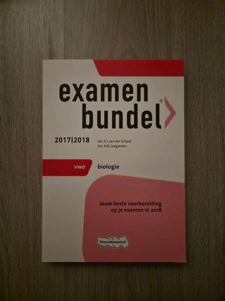 Examenbundel VWO Biologie, Ophalen of Verzenden, Zo goed als nieuw, VWO, Biologie