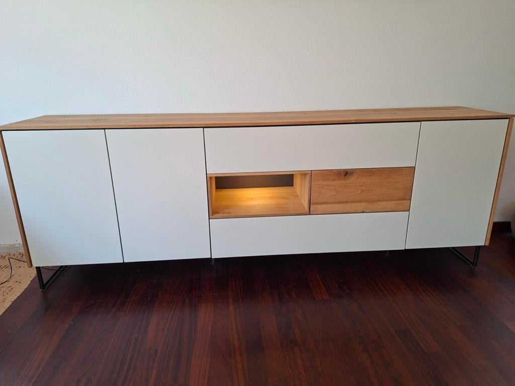 Dressoir Xooon Lindfield 240 cm - Stijlvol en Ruim, Huis en Inrichting, Ophalen, Gebruikt, Eikenhout, 200 cm of meer