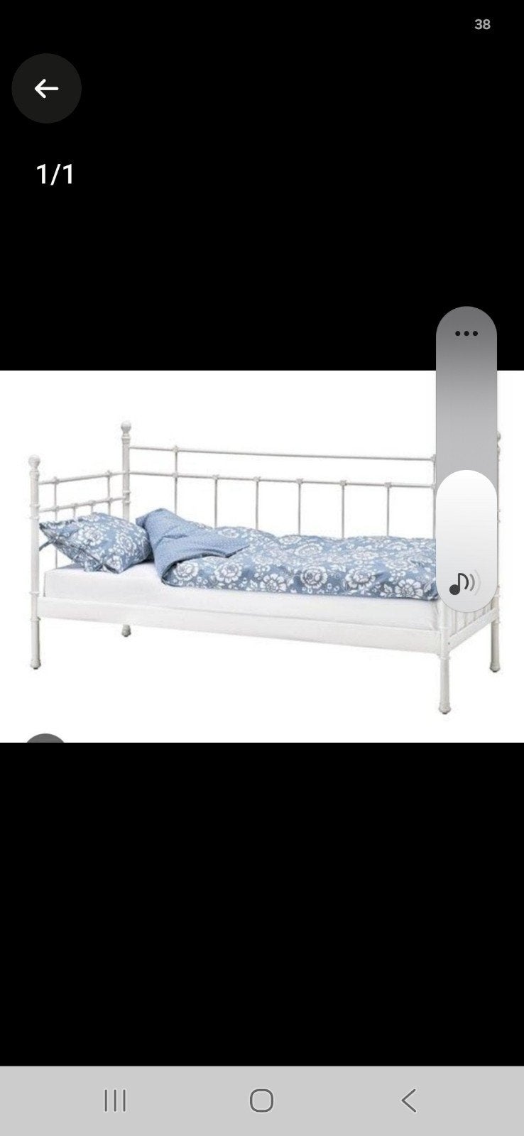 1 persoons bed, Ophalen, Gebruikt, Eenpersoons, 90 cm
