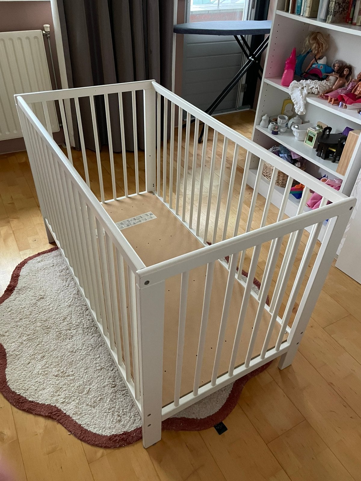 Ikea houten ledikant, Ophalen, Gebruikt, Rechthoekig, In hoogte verstelbaar