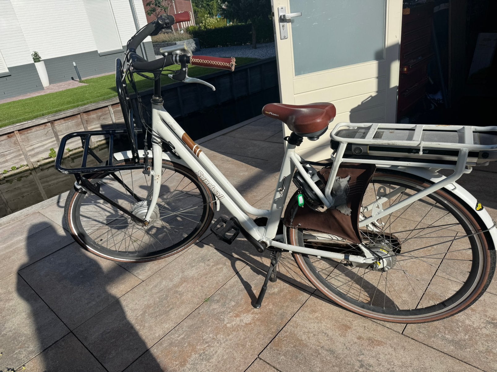 Sundvall elektrische fiets., Fietsen en Brommers, Elektrische fietsen, Minder dan 30 km per accu, Gebruikt, 47 tot 51 cm, Ophalen