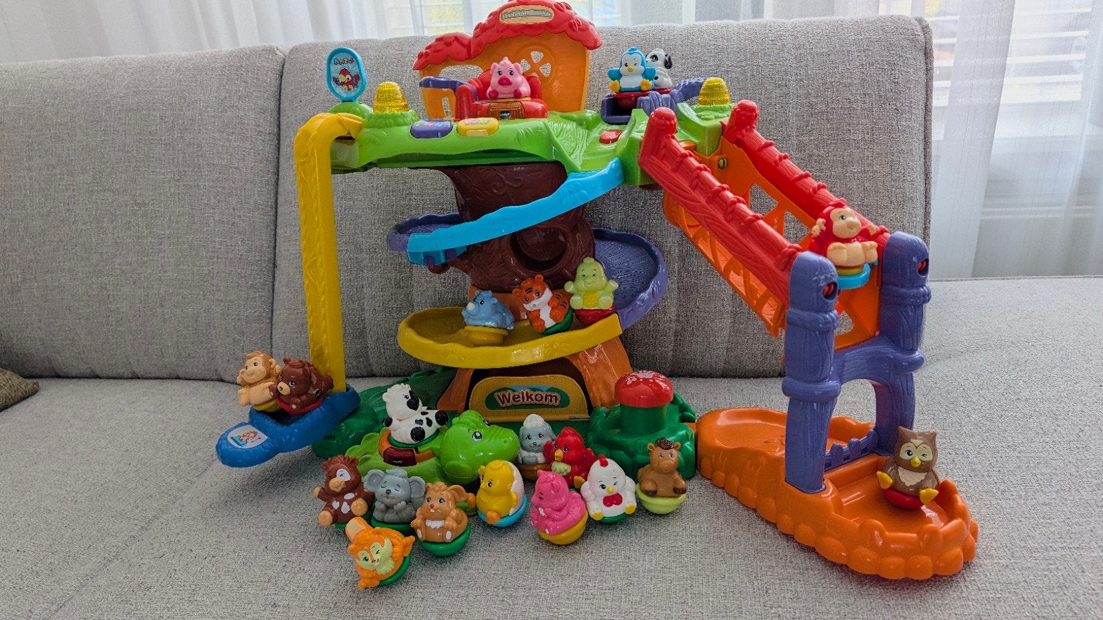 VTech Zoomizooz Dieren Boomhuis met veel extra's, Ophalen, Zo goed als nieuw, Overige typen, Met licht