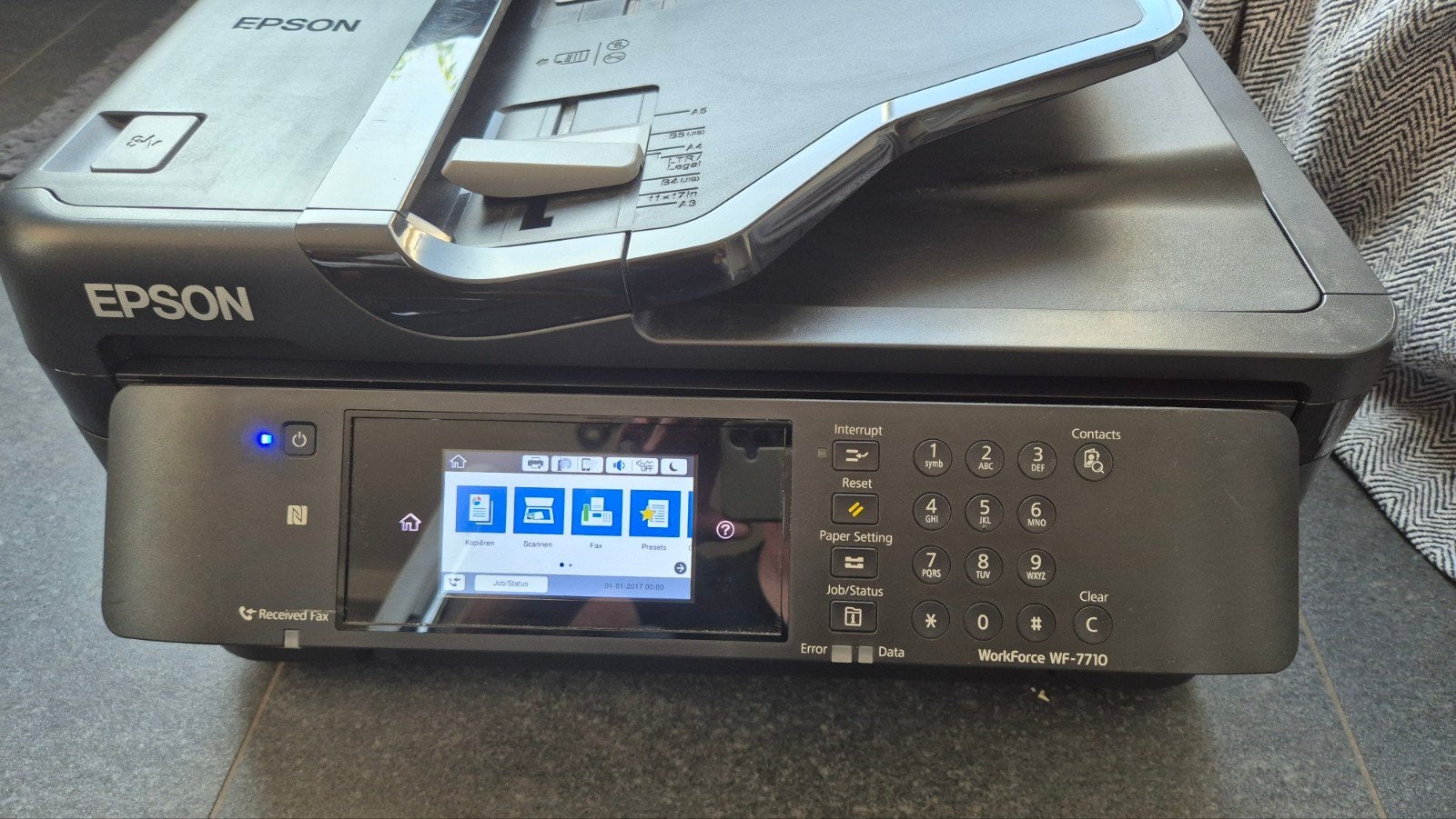 Gratis afhalen: Epson WorkForce WF-7710 All-in-One Inkjetpri, Computers en Software, Ophalen, Gebruikt, All-in-one, Draadloos