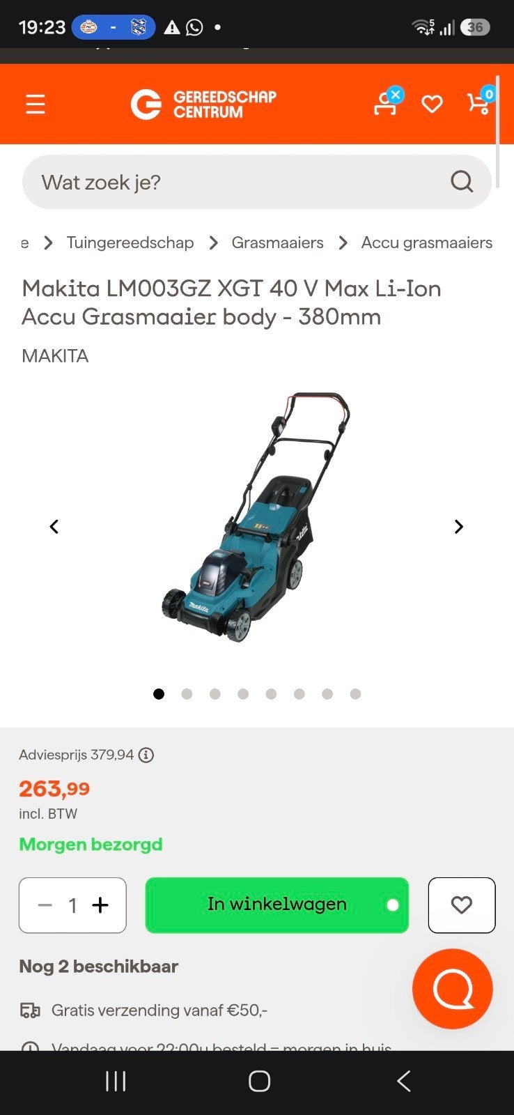 Makita LM003GZ XGT 40V Accu Grasmaaier body 380mm, Accu-grasmaaier, Ophalen of Verzenden, Zo goed als nieuw, Makita