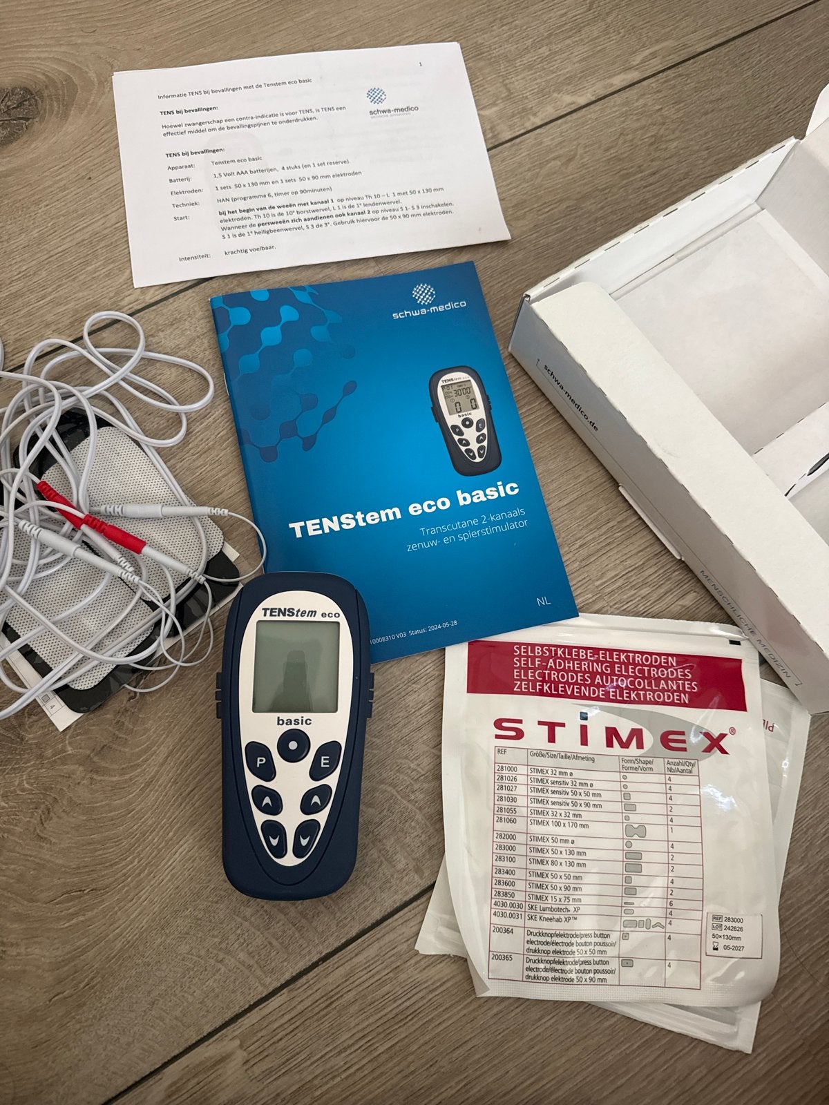 TENSstem eco basic - Zenuw- en Spierstimulator, Sport en Fitness, Ophalen of Verzenden, Zo goed als nieuw, Overige typen