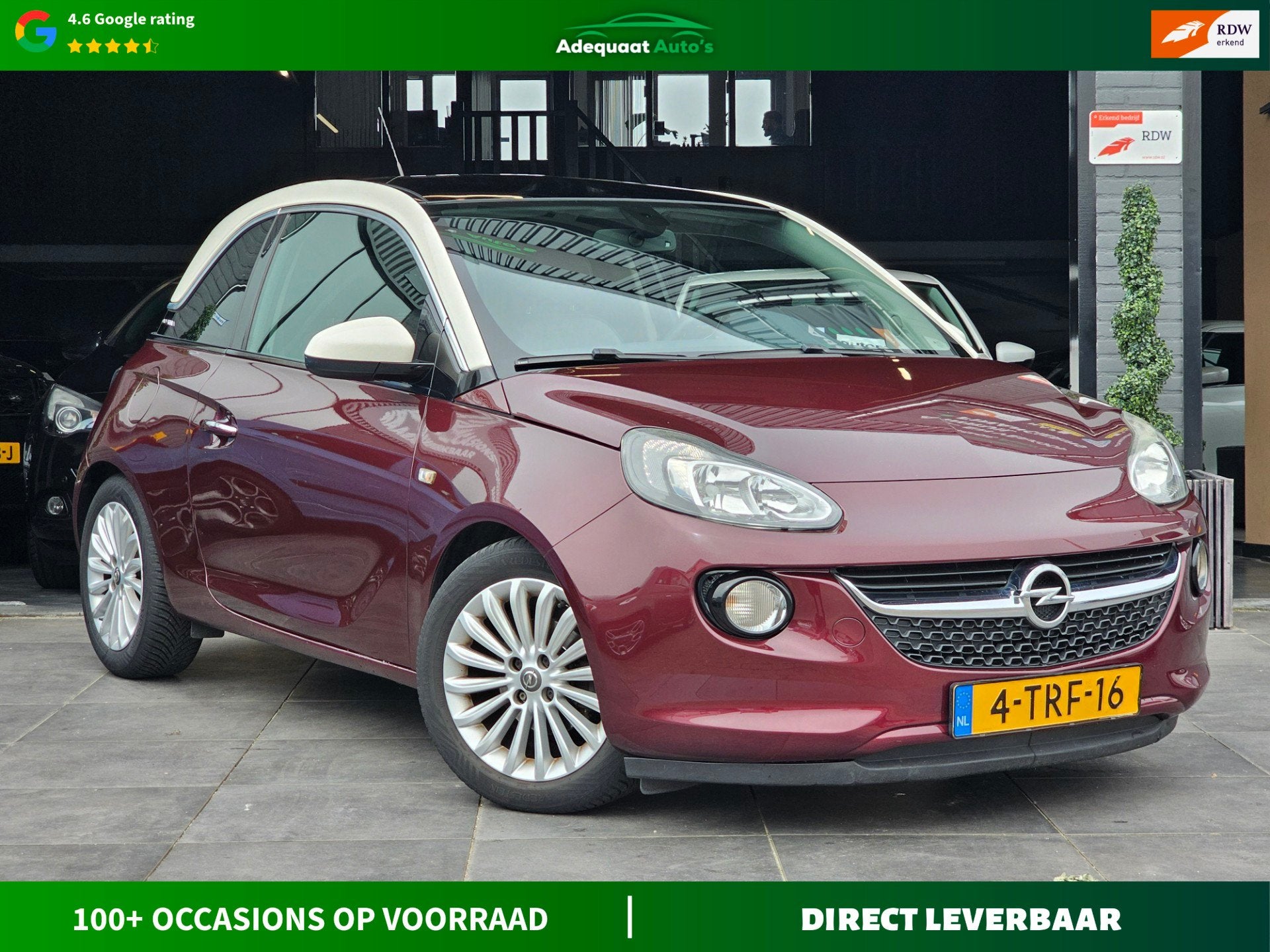 Opel ADAM 1.4 Glam|APK|NAP|Airco|Panoramadak|Parkeersensoren, Auto's, Voorwielaandrijving, Euro 5, 4 cilinders, Met garantie (alle)