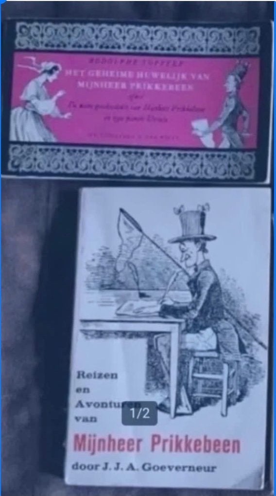 5 uitgaves van meneer Prikkebeen door Rudolphe Topffer, Boeken, Meerdere stripboeken, Ophalen of Verzenden, Gelezen