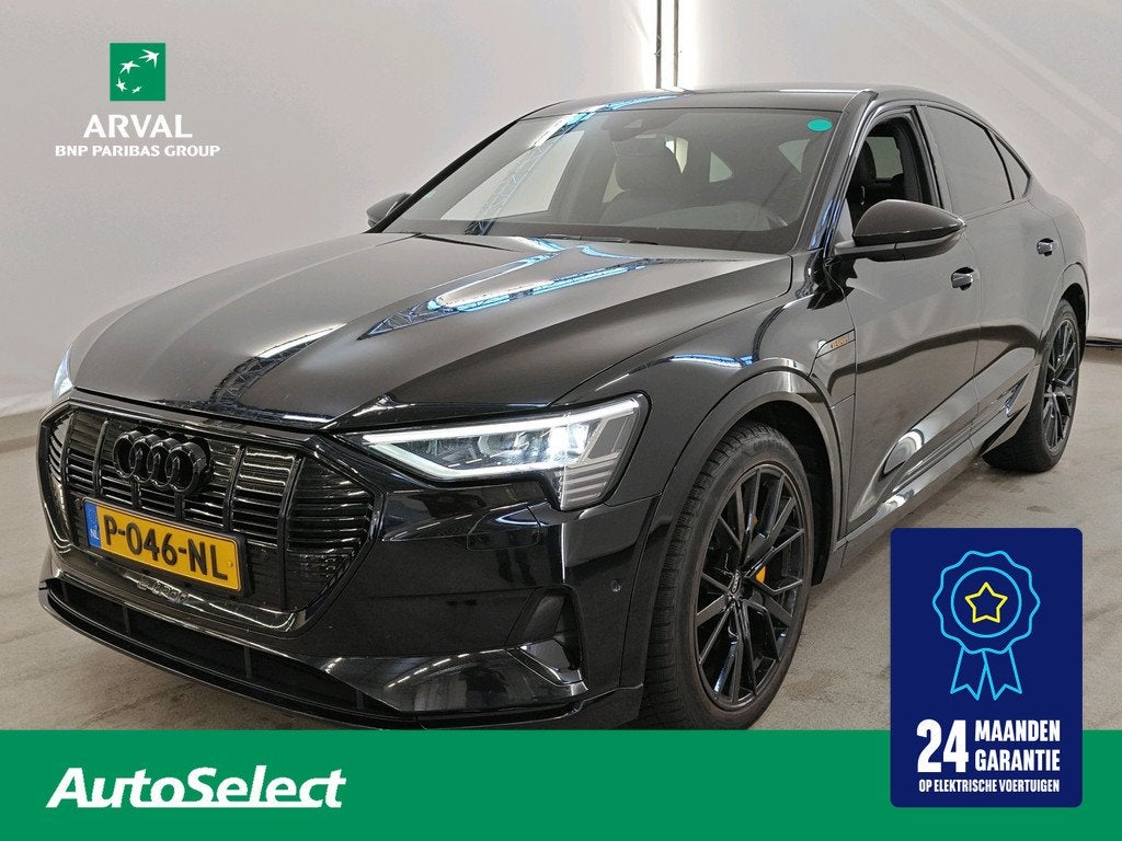 Audi E-tron Sportback 55 quattro 95 kWh 408pk Advanced editi, Auto's, Audi, Automaat, 131 €/maand, Zwart, 95 kWh
