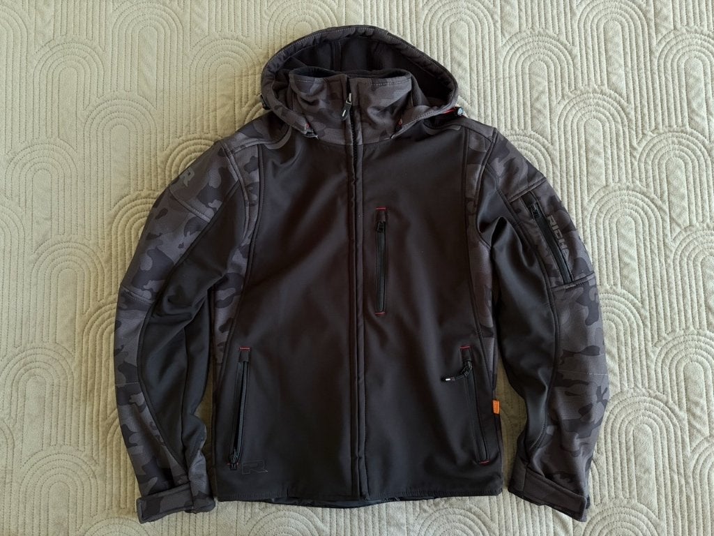 Richa Vanquish Motorjas – Casual Softshell Hoodie - Maat M, Motoren, Jas | textiel, Heren, Ophalen of Verzenden, Richa