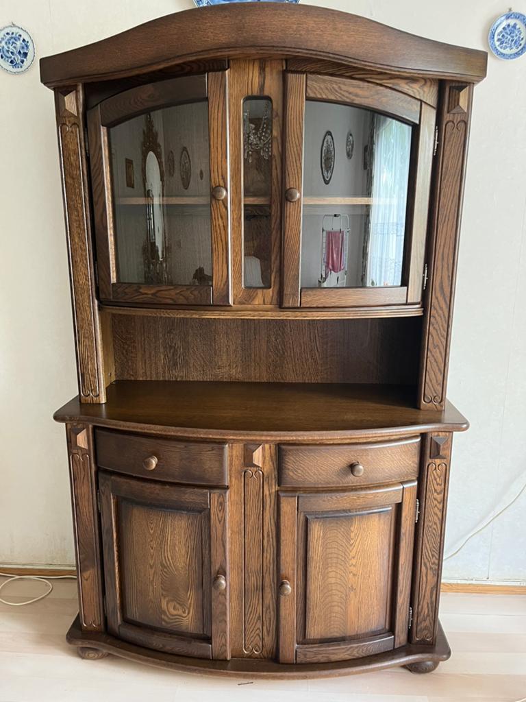 Houten buffetkast, Huis en Inrichting, Kasten | Buffetkasten, Ophalen, Gebruikt, 100 tot 150 cm, 200 cm of meer