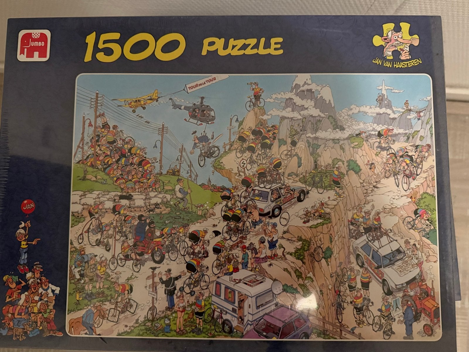 Jan van Haasteren Tour de France 1500 stukjes - Nieuw, Hobby en Vrije tijd, Denksport en Puzzels, Ophalen of Verzenden, 500 t/m 1500 stukjes