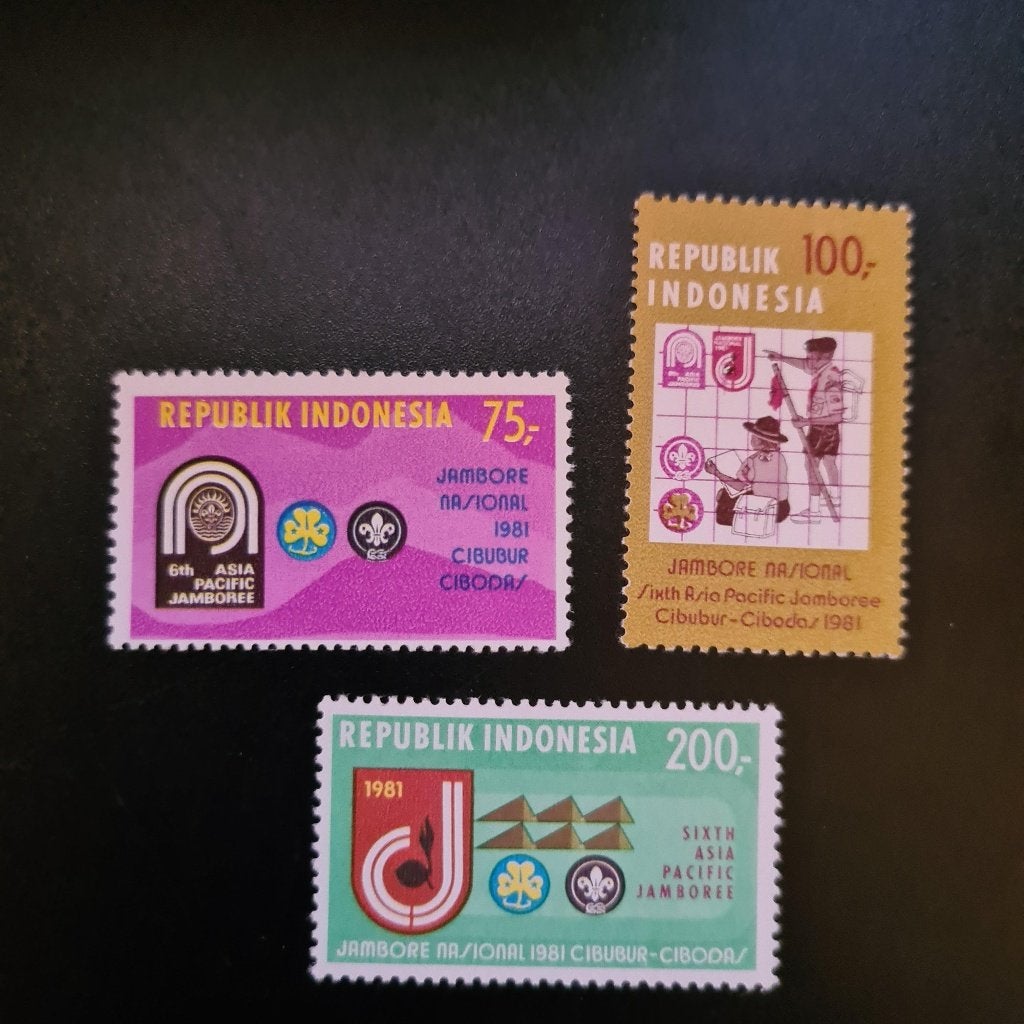 1981 Indonesië (mi 1000-1002) scouting padvinderij (postfris, Verzenden, Postfris, Overige thema's
